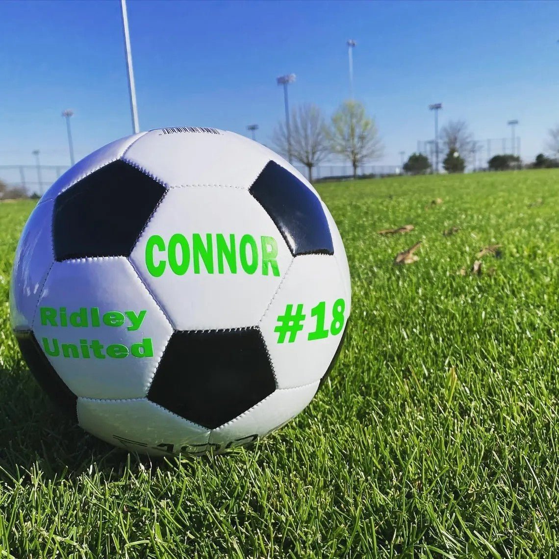 Personalized Custom Soccer Ball with Name,Text,Birthday Soccer Gifts for Coaches, Sons, Boyfriends, Daughters and Soccer Fans - Family Watchs