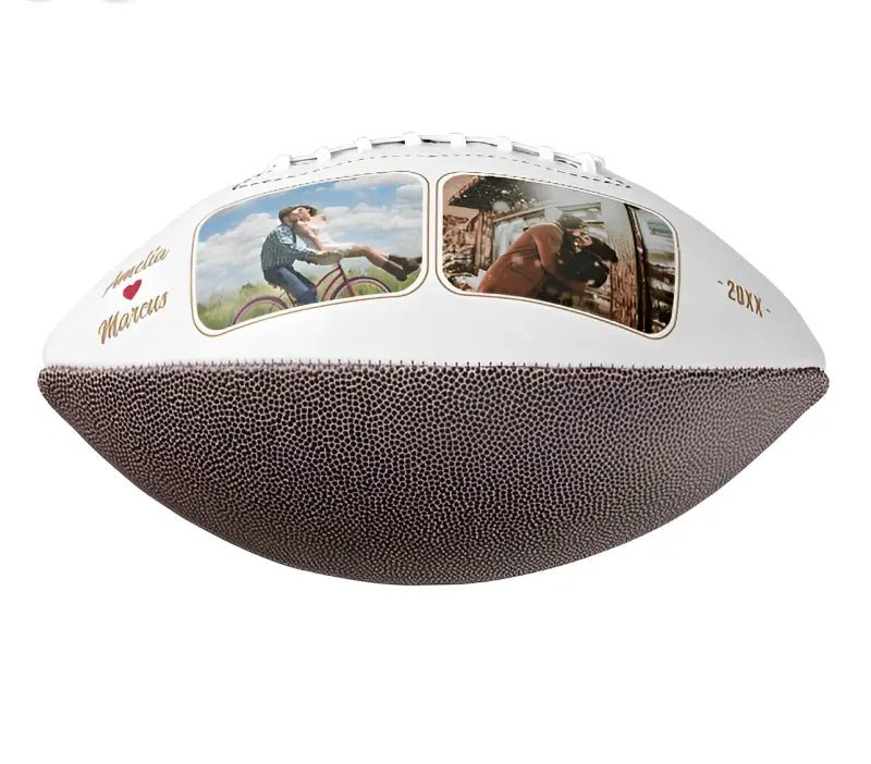 Personalized Custom Valentine's Day Together 2 Photos Red Football - Family Watchs