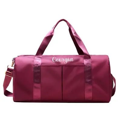 Personalized Duffle Bag, Mothers Day Gifts,Embroidered Yoga Duffle Bag,Custom Weekender Bag, overnight bags, Travel Bag, Initial Gym Bag - Family Watchs