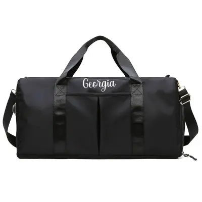 Personalized Duffle Bag, Mothers Day Gifts,Embroidered Yoga Duffle Bag,Custom Weekender Bag, overnight bags, Travel Bag, Initial Gym Bag - Family Watchs