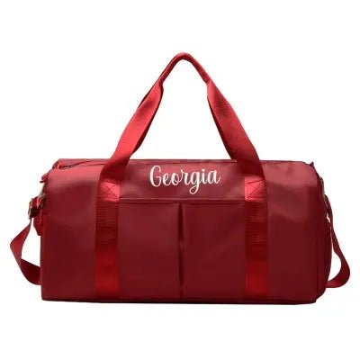 Personalized Duffle Bag, Mothers Day Gifts,Embroidered Yoga Duffle Bag,Custom Weekender Bag, overnight bags, Travel Bag, Initial Gym Bag - Family Watchs
