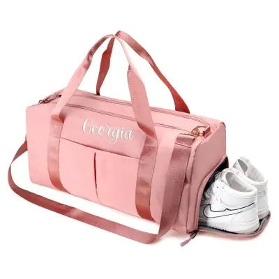 Personalized Duffle Bag, Mothers Day Gifts,Embroidered Yoga Duffle Bag,Custom Weekender Bag, overnight bags, Travel Bag, Initial Gym Bag - Family Watchs