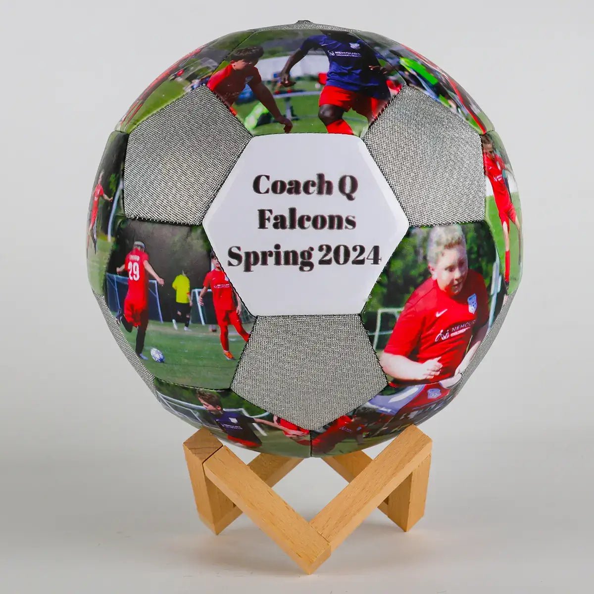 Personalized Holographic Reflective Soccer Gift Ball - Family Watchs