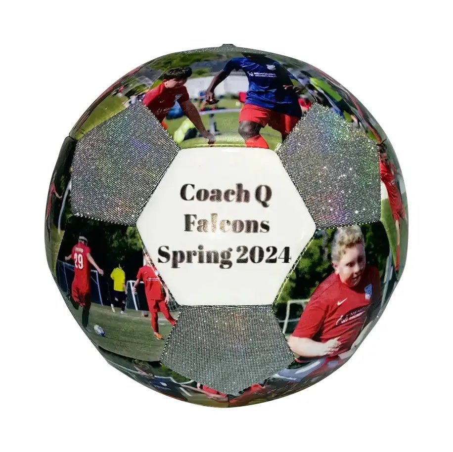 Personalized Holographic Reflective Soccer Gift Ball - Family Watchs