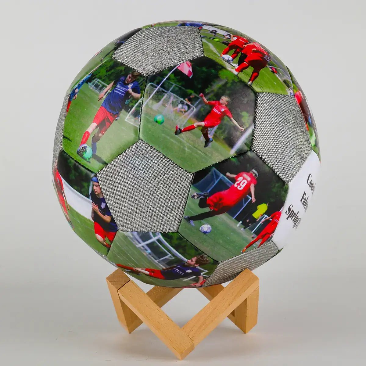 Personalized Holographic Reflective Soccer Gift Ball - Family Watchs