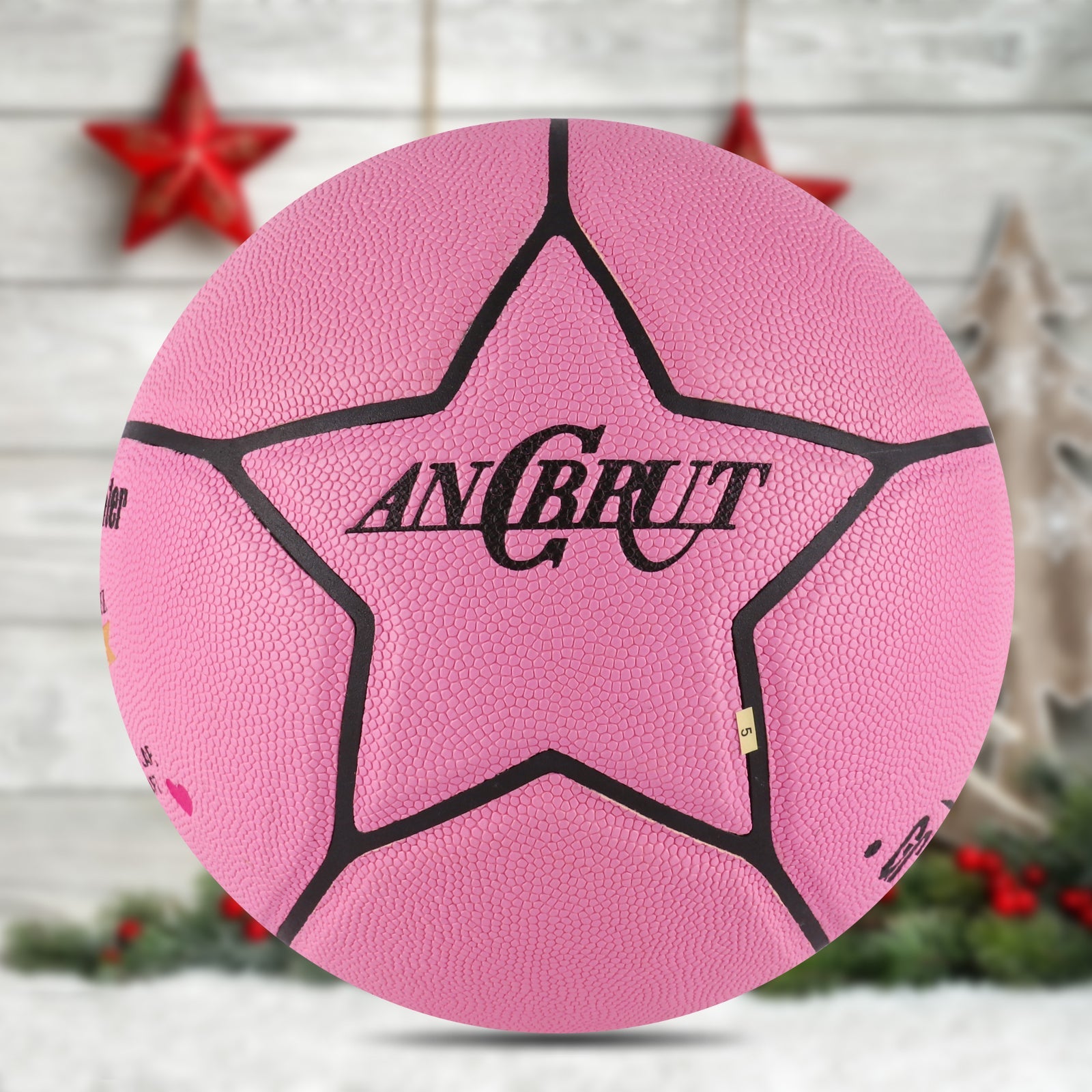 Personalized Letter Basketball For Granddaughter, Basketball Indoor/Outdoor Game Ball For Girl, Birthday Christmas Gift For Granddaughter, Pink - Family Watchs