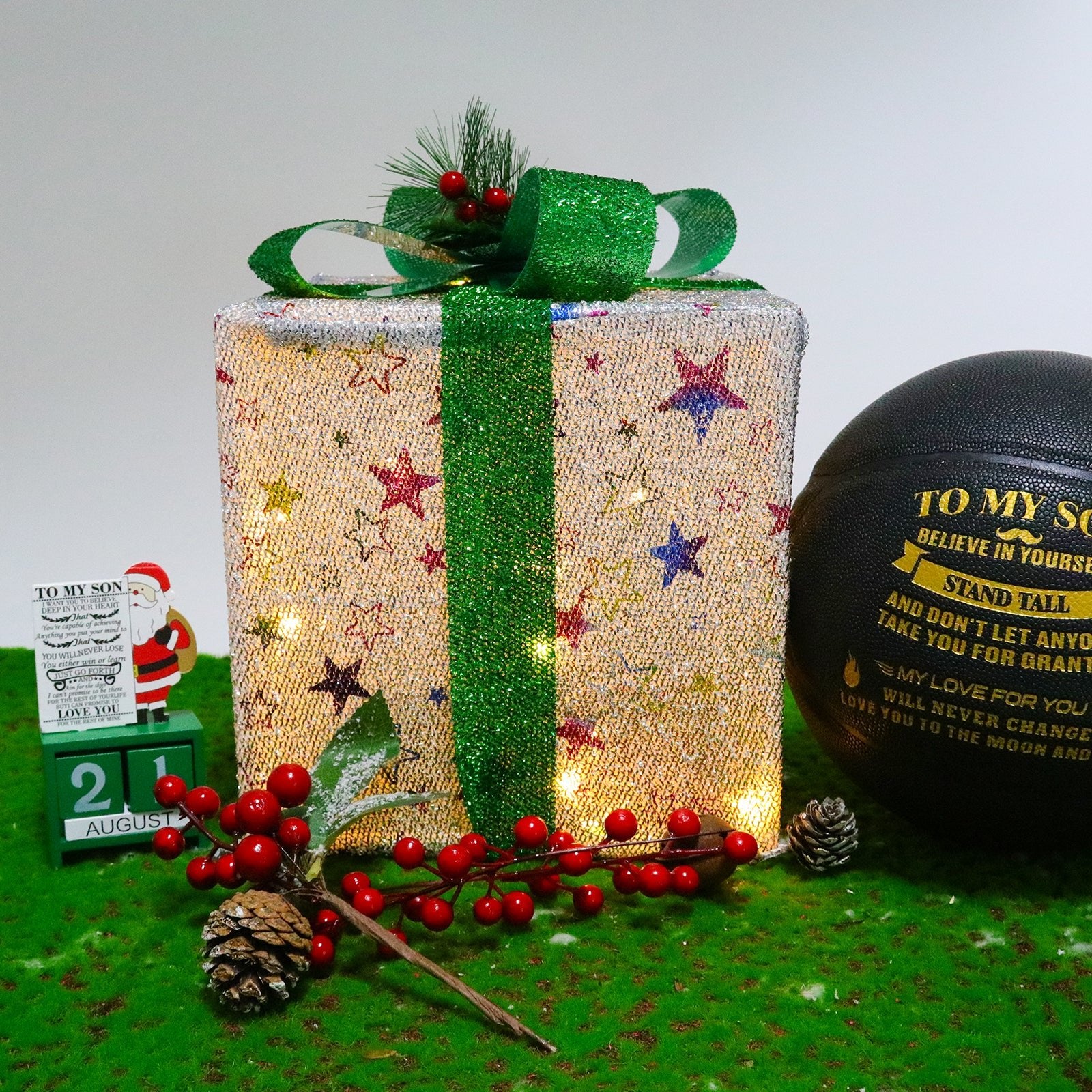 Personalized Letter Basketball For Son, Basketball Indoor/Outdoor Game Ball For Boy, Birthday Christmas Gift For Son, Black - Family Watchs