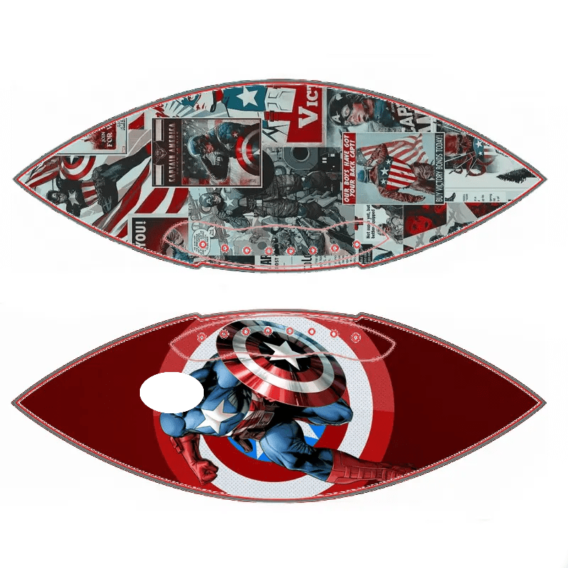 Personalized My Face Custom Captain America Photo Football Gift - Family Watchs