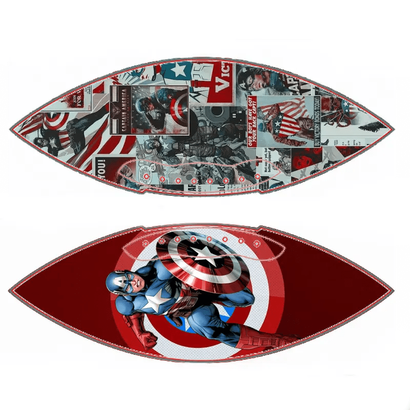 Personalized My Face Custom Captain America Photo Football Gift - Family Watchs