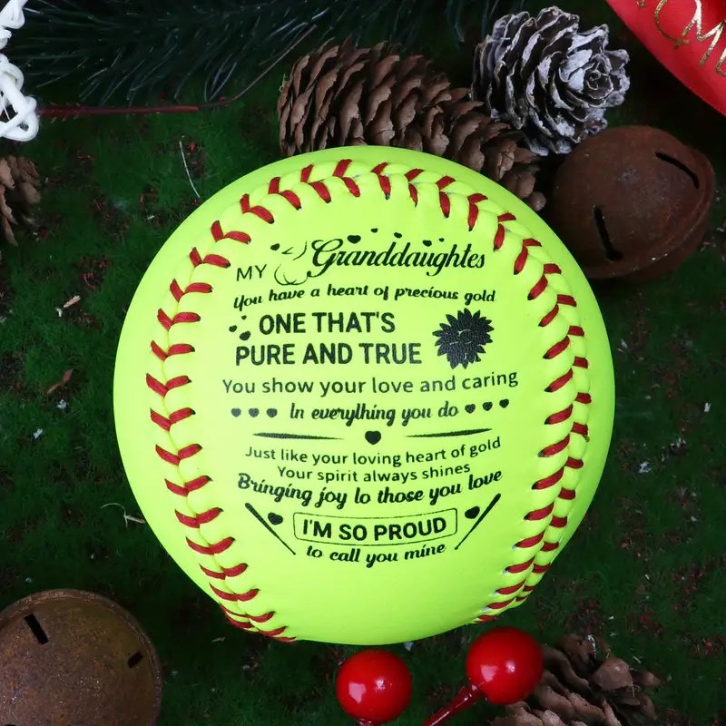 To My Granddaughter - Just Do Your Best Birthday Graduation Christmas Holiday Gift Personalized Softball - Family Watchs