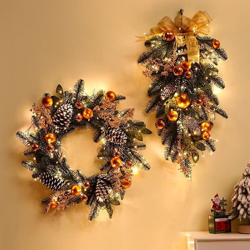Wreath, Christmas wreath, whimsical wreath, Christmas swing, fun door wreath, holiday swing, Jolly door swing, holiday wreath - Family Watchs