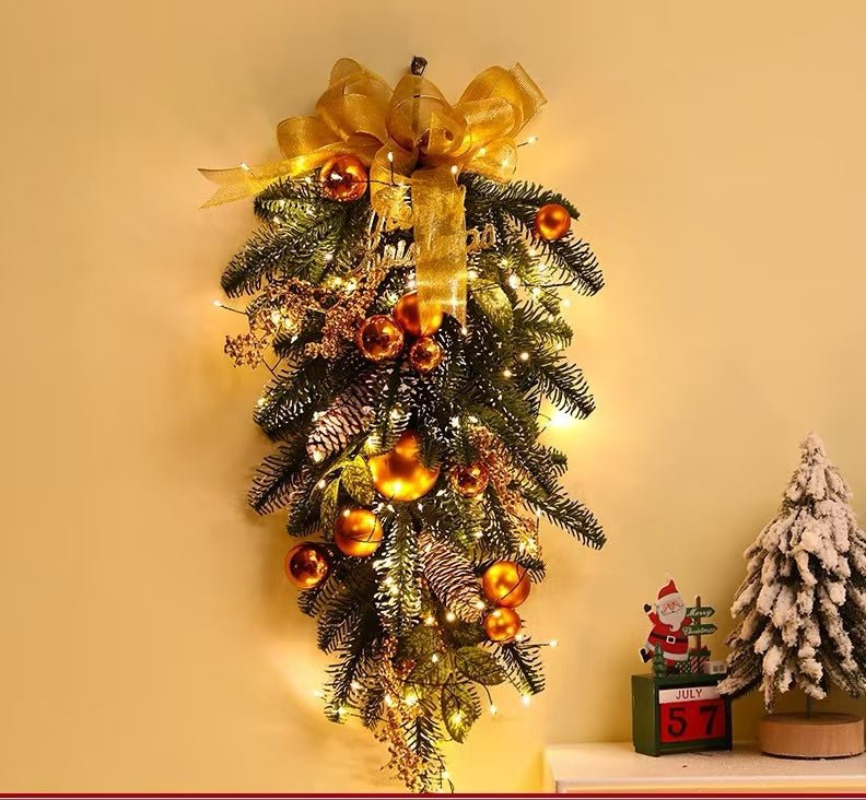 Wreath, Christmas wreath, whimsical wreath, Christmas swing, fun door wreath, holiday swing, Jolly door swing, holiday wreath - Family Watchs