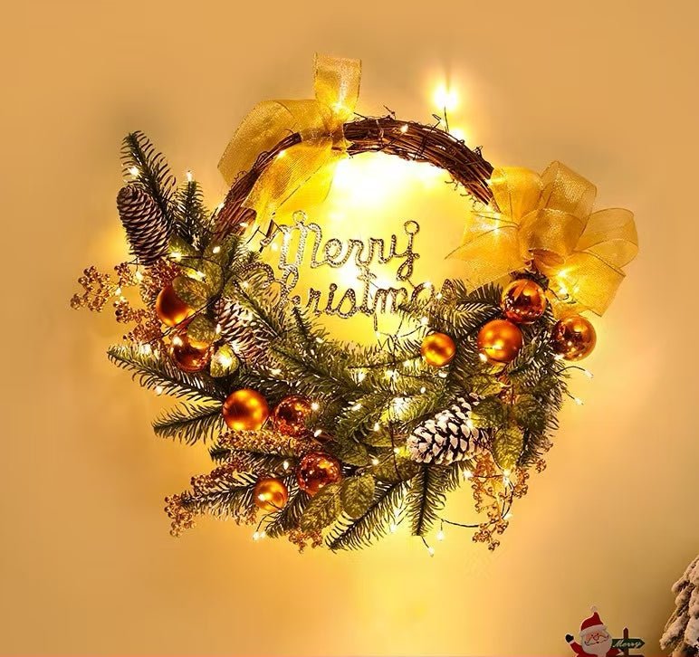 Wreath, Christmas wreath, whimsical wreath, Christmas swing, fun door wreath, holiday swing, Jolly door swing, holiday wreath - Family Watchs