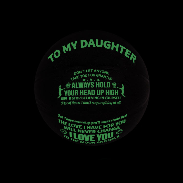 Familywatchs Gift Customized Personalise luminous Basketballs For Daughter,Size 7 (29.5 inches)