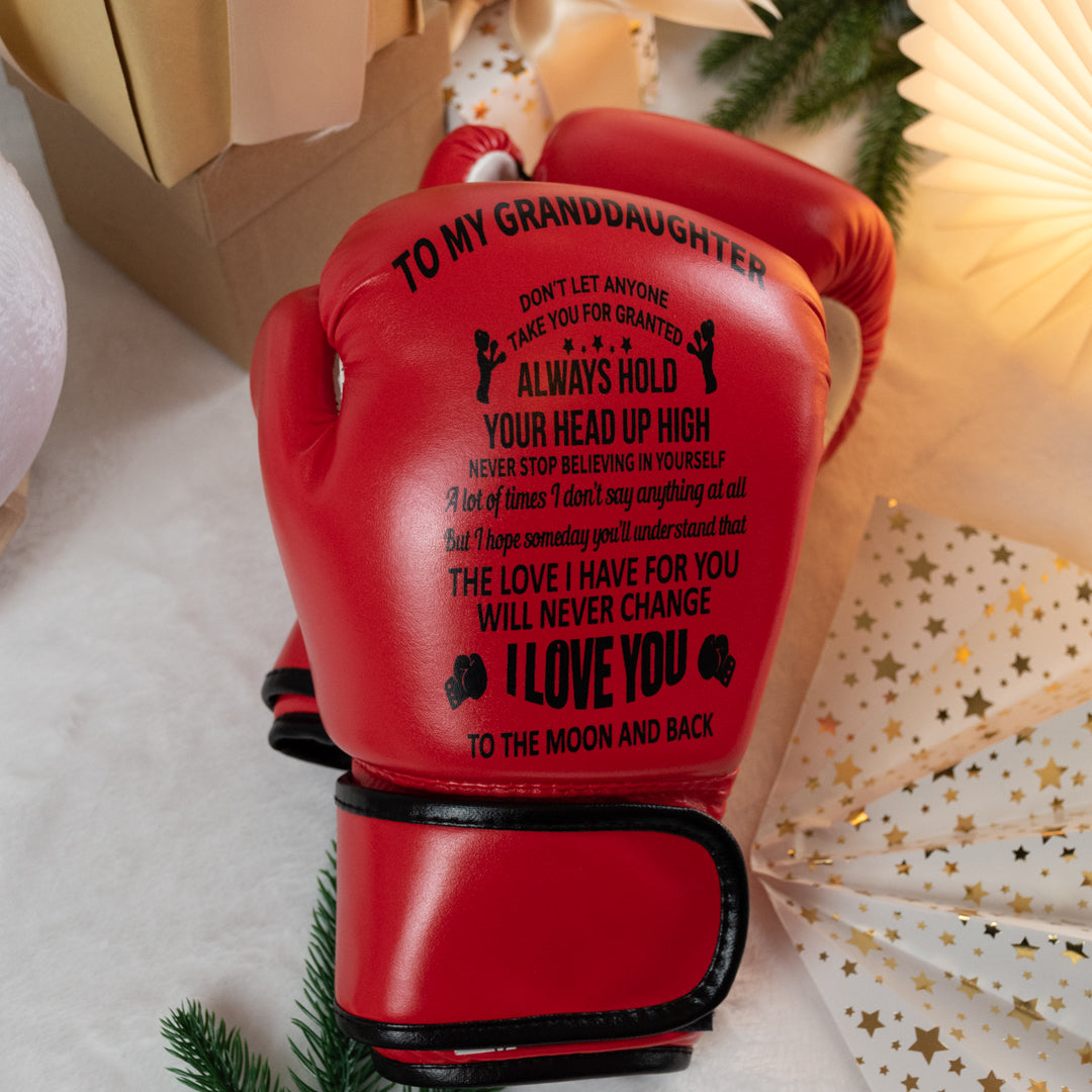FAMILYWATCHS Gift Customized Personalise Boxing Gloves For Granddaughter
