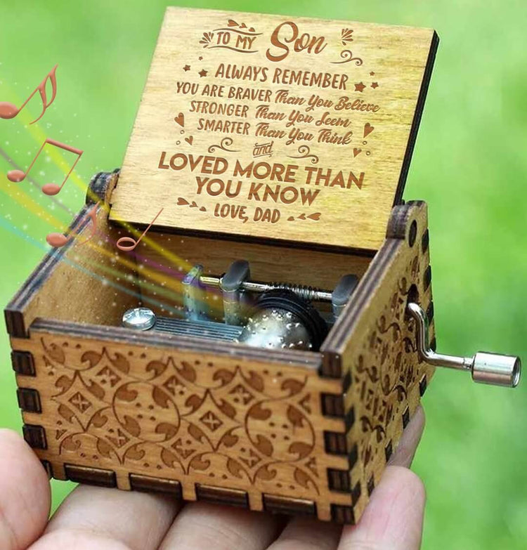 Dad To Son - You Are My Sunshine- Engraved Music Box