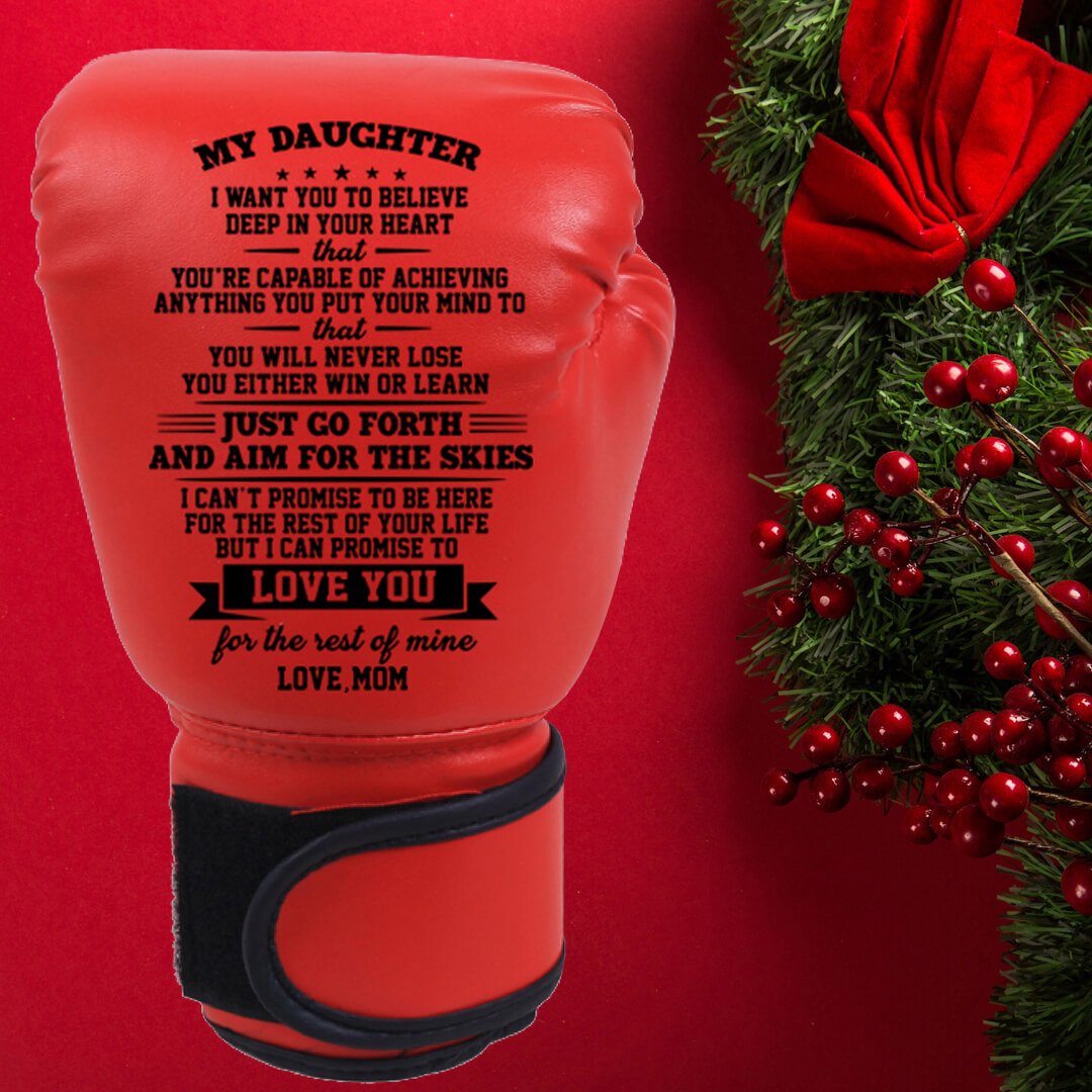 FAMILYWATCHS Gift Customized Personalise Boxing Gloves For Daughter From Mom