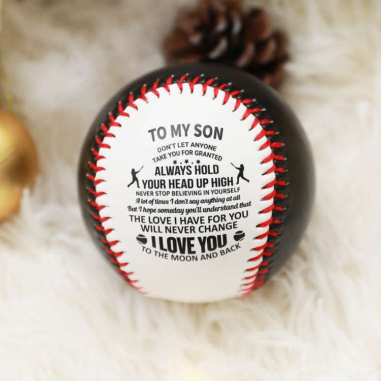 To My Son - Love You Birthday Graduation Christmas Holiday Gift Personalized Baseball