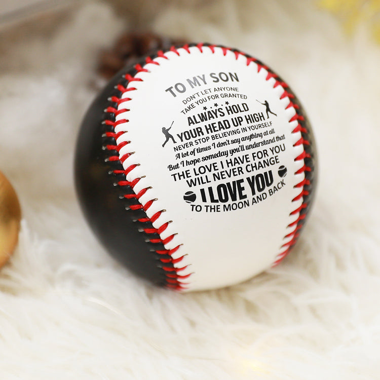 To My Son - Love You Birthday Graduation Christmas Holiday Gift Personalized Baseball
